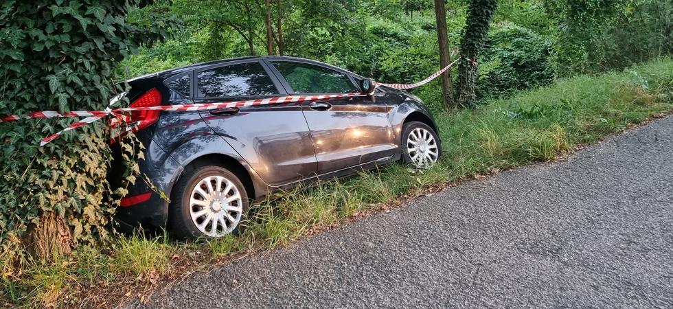 Perde il controllo dell'auto e il mezzo finisce furori strada: l'intervento dei vigili del fuoco